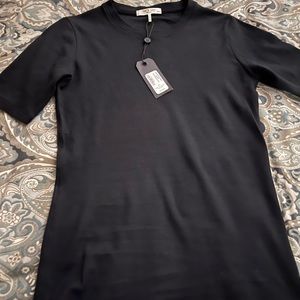 Rag N Bone Rib Slim Tee in Black